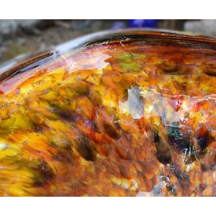 Picture of Blown Glass Sink | Golden Moments