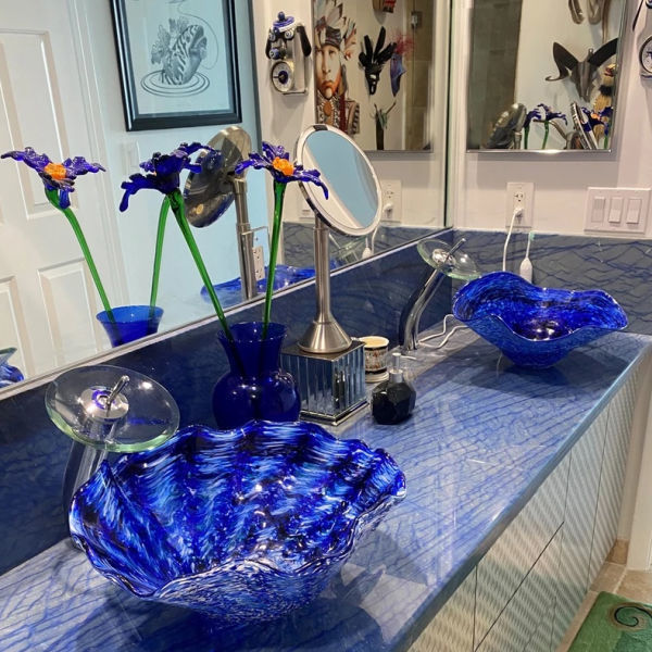 Picture of Blown Glass Sink | Healing Waters