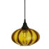 Saucer Pendant in Amber by Metro Lighting