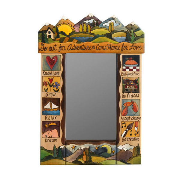 Sticks Hand Painted Furniture | Mirror | Mountain Go Out for Adventure