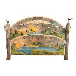 Sticks Hand Painted Furniture | King Bed | Go Out For Adventure
