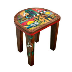 Sticks Hand Painted Furniture | Stool | Watch Sunsets