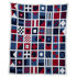 Picture of Eco Nautical Signal Flags Throw by In2Green - Slate/Marine/Pomegranate