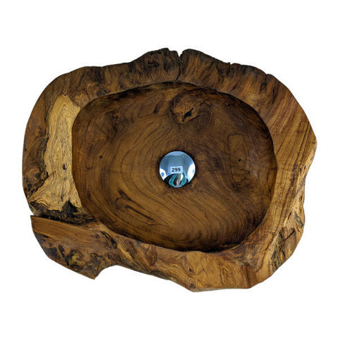 Teak Wood Vessel Sink  | Oval  | 299