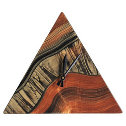 Picture of Grant-Norén Triangle Wall Clock - Walnut River
