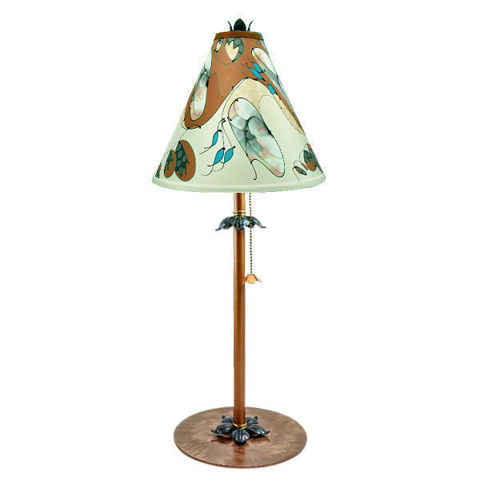 Table Lamp | Botanical  | Cream and Hazel
