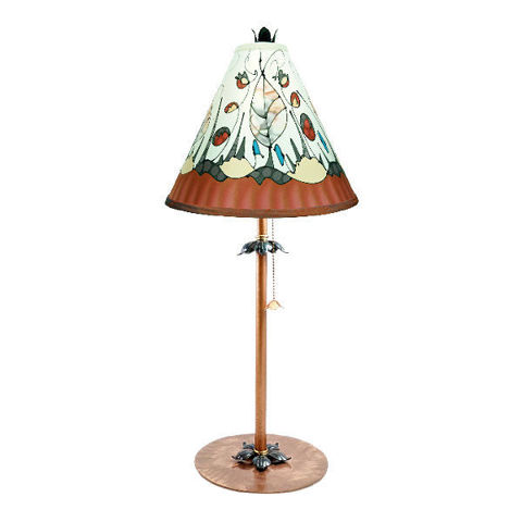 Table Lamp | Fantasia | White and Burgundy
