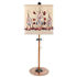 Hand-painted  Botanical Table Lamp in Fall Leaves