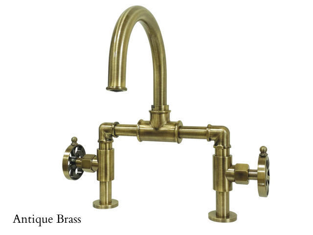 Picture of Kingston Brass Belknap Deck Mount Bridge Bathroom Faucet