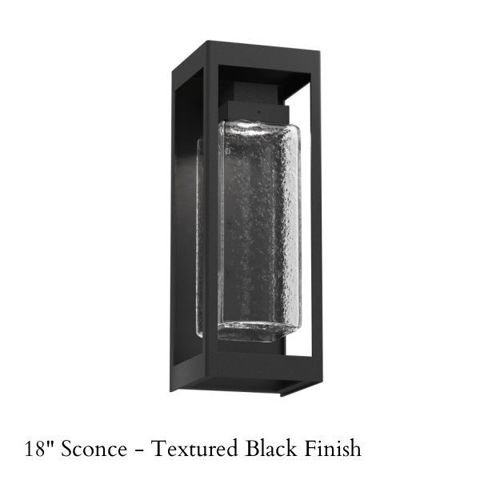 Maison Outdoor Sconce - Clear Hammered Glass