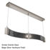 Picture of Linear Chandelier | Parallel Collection | 48