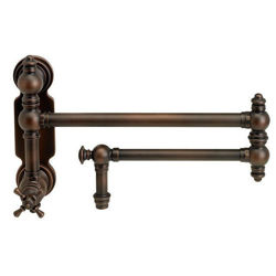 Waterstone Traditional Wall-Mount Pot Filler Faucet - Cross Handle