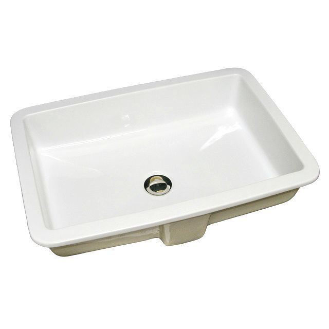 Hand Crafted Sink | 23" Rectangular Ceramic Sink with Flat Bottom