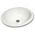 Hand Crafted Sink | 21" Self-Rimming Oval Ceramic Sink with Flat Rim