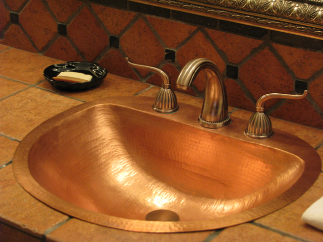 CS3000L15 Large Durango Copper Bath Sink - Matte Copper
