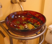 Red Custom Sink